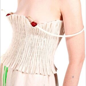 Meals Clothing Lettuce Tank Top in Flour